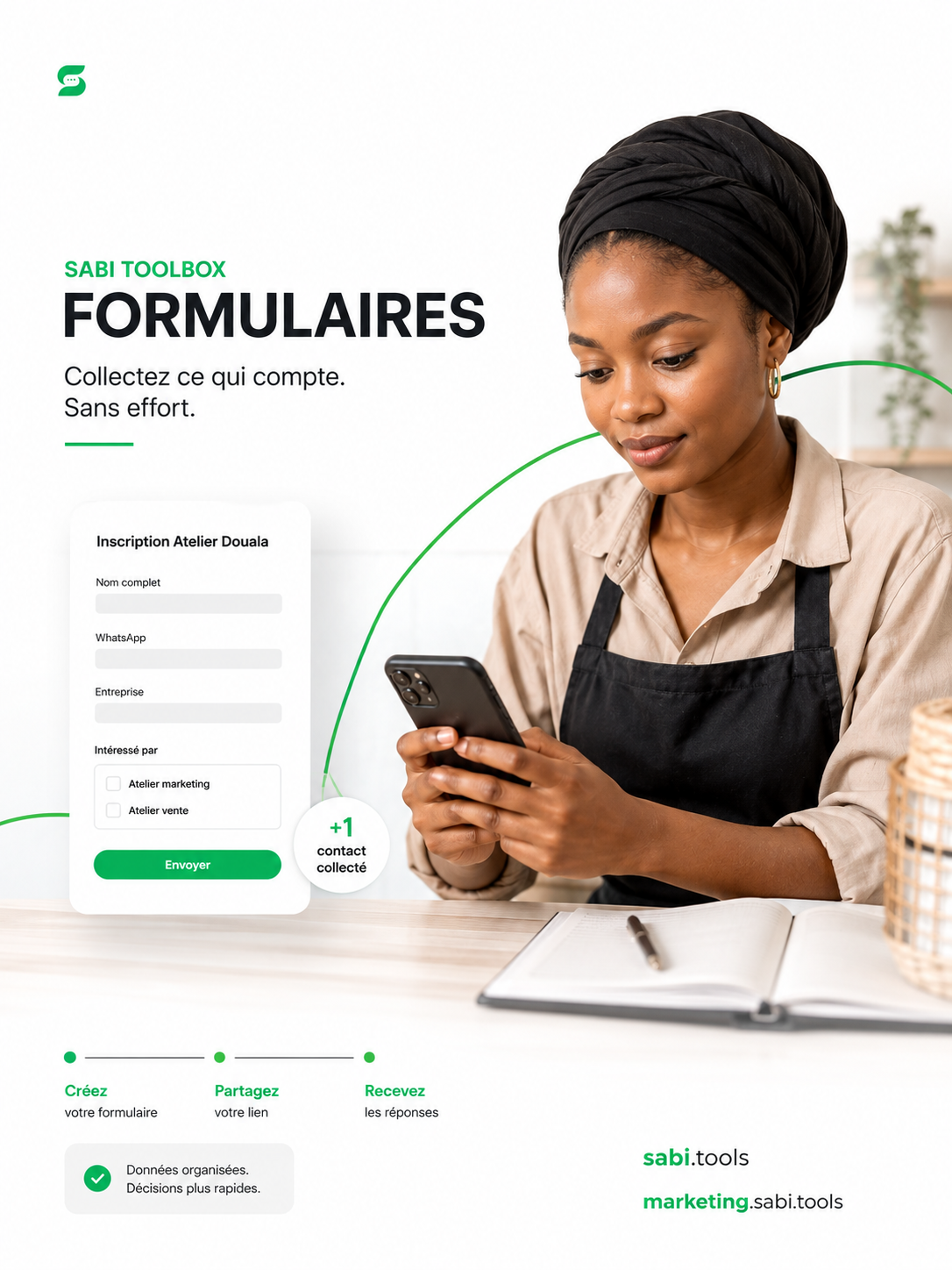 SABI Collecte — Formulaires qualifiants et collecte terrain